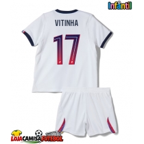 Camisa de Futebol Paris Saint-Germain Vitinha #17 Equipamento Secundário Infantil 2026-27 Manga Curta (+ Calças curtas)
